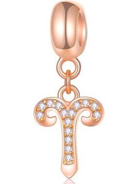 Aries (3.21 – 4.19) Zodiac Sign Charms fits European Charm Bracelet